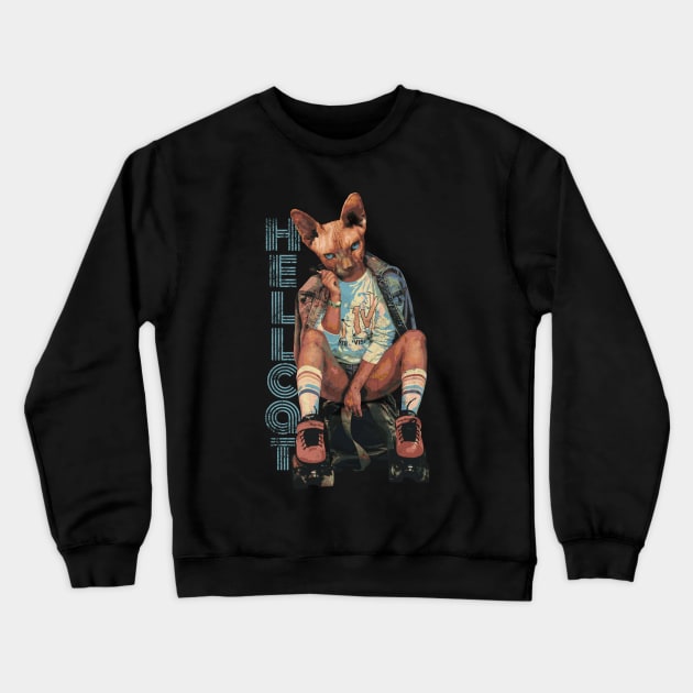 Hellcat Crewneck Sweatshirt by steve@artlife-designs.com